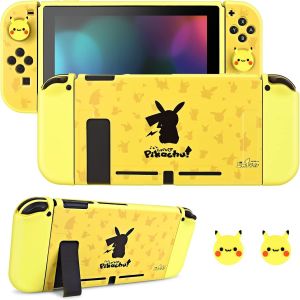 Shiba-Coque De Protection Compatible Avec Switch, Coque En Tpu Avec 2 Jolies Poignées De Pouce, Accessoires Anti-Rayures Et Absorp[5 - Neuf