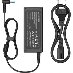 acdsgd-Chargeur Compatible avec HP Elitebook 840 850 250 255 G3 G4 G5 G6 G7 G8 Pavilion X360 Notebook 13 14 15 S&eacute;rie 741727-001 45W Chargeur Adaptateur Alimentation Pointe Bleue&iquest;4.5mmX3.0mm&iquest; - Neuf