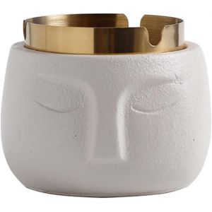 Cendrier imitation visage cendrier anthropomorphe mini cendrier pour salon, jardin extérieur ¿10cm X 8.5cm - Neuf