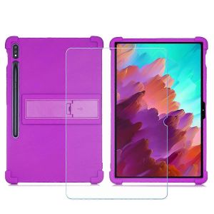 Étui pour tablette Blackview Tab 9 avec protection d'écran en verre trempé, coque souple en TPU noir pour tablette de 10,1 pouces - Neuf