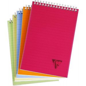 Eryi-328636c Collection Linicolor Fresh Un Bloc À Spirale - A4 21x29,7 Cm - 160 Pages Détachables Lignées - Papier Blanc 90 G - Couverture Polypro Transparent - Couleur Aléatoire - Neuf