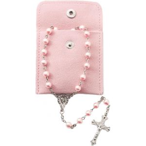 Chapelet Catholique 1 Pi&egrave;ce, Chapelet De Communion Avec Croix R&eacute;tro, Pochette Cadeau En Velours, Croix &Eacute;l&eacute;gante Pour Bapt&ecirc;me, Communion, Mariage, F&ecirc;te De Communion - Neuf