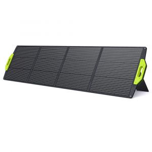 FOSSiBOT SP200 200 W Panneau solaire pliable , efficacit&eacute; cellulaire &eacute;lev&eacute;e de 23,4 %, rev&ecirc;tement ETFE, b&eacute;quilles r&eacute;glables pour la maison, le camping-car, le camping, la panne d'&eacute;lectricit&eacute; - Vert - Neuf
