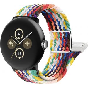 Google Pixel Watch 2 Strap And Pixel Watch1 Magnetic Nylon Strap Elastic Adjustable Sport Strap For Google Watch - Neuf