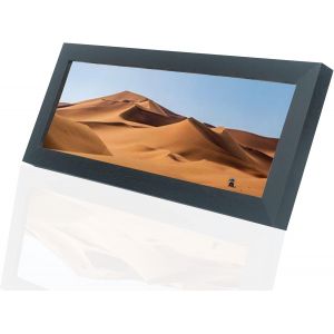 CMWX-Cadre photo de 10,2 x 30,5 cm en bois massif - Cadre photo de 10,2 x 30,5 cm - Noir - Convient pour photo panoramique, affiche, peinture (UX22B412) - Neuf