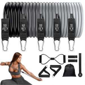 Bandes De Résistance Pour Le Fitness, Bandes De Résistance Pour L'entraînement, Kit De Sangles Pour L'entraînement À Domicile, Bandes De Résistance Extensibles Pour Salle De Sport À Domicile, Garage - Neuf