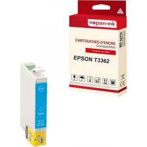 NOPAN-INK - x1 Cartouche compatible pour EPSON T3362 XL T3362XL Cyan Orange - Neuf
