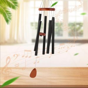 Mevronisshop-6 Tube En Aluminium Carillon A Vent Exterieur, Carillon &Agrave; Vent Musical De Jardin Ne Rouille Jamais Durci Sans D&eacute;formation Carillon Japonais Pour Jardin, Int&eacute;rieur, Cour - Neuf