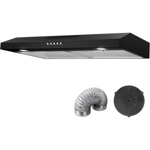CHECARZHN--NO1-60Cm Plaque Sous Étagère Pour Four, Hotte D'Évacuation Pour Four, Extracteur De Cuisine Convertible Avec Canalisation/Sans Canalisation, Ventilateur D'Évacuation Pour Cuisinière Électr - Neuf