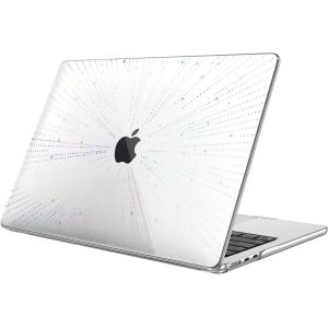 Coque Compatible avec MacBook Air 13.6 Pouces M4 M3 M2 (A3240/A3113/A2681, 2025/2024/2022) - Coque Fine et Légère Étui Rigide Housse en Plastique, Météore(Clair) - Neuf