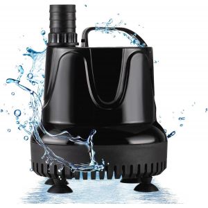 Pompe À Eau Pour Aquarium,1500 L/H 40w Ultra Silencieuse Mini Pompe À Eau Submersible Avec 3 Buses Pour Étang,Fontaine,Aquarium,Jardin - Neuf