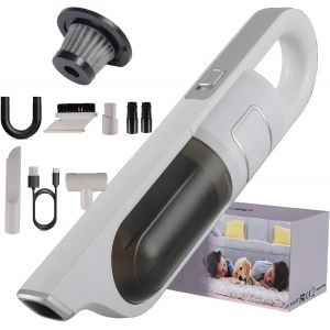lbgwp60-Aspirateur De Voiture Sans Fil Haute Performance - M À Niveau 15 000 Pa - 2 Vitesses - Mini Aspirateur Eau Et Poussière Sans Fil Avec Filtre En Métal - Aspirateur Portable Pour Voiture, Maiso - Neuf