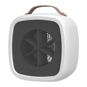 Mini radiateur d'appoint personnel portable électrique domestique chauffage d'intérieur de bureau (petit carré blanc) - Neuf