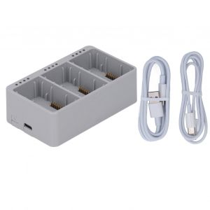 Hub De Chargement De Batterie 1 Pour 3 Chargeur De Batterie Portable Avec Indicateur Led Pour Batterie De Drone Dji Mini 3 Pro Gris-Unichoice - Neuf