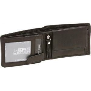 Petit Portefeuille Homme Mini Portefeuille Femme, Cuir V&eacute;ritable, Noir Mini-Edition - Neuf