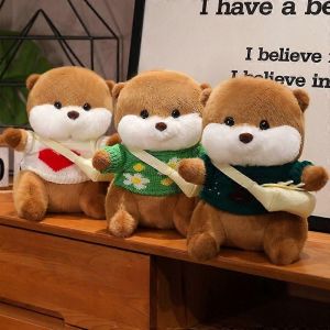 Gaibosi 1 Piece 25 Cm Loutre En Peluche Creative Dessin Anime Animaux En Peluche Loutres Moelleuses Avec Pull Poupee Douce Jouets Pour Enfants Decoration De Chambre - Neuf