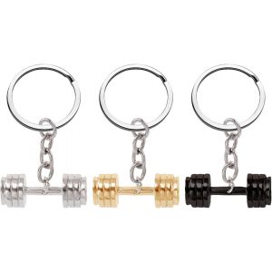 Kal-Pack De 3 Porte-Clés Haltères, Pendentif Haltère Drôle, Porte-Clés De Musculation, Porte-Clés Fitness, Porte-Clés Cadeau Pour Les Amateurs De Fitness - Neuf