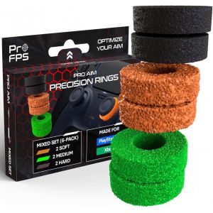 Kal-Anneaux De Précision - 6x Anneaux Pour Manette Ps5 / Manette Ps4, Joystick Xbox - Doux, Moyen, Ferme - Accessoire Ps5, Joystick Ps5, Playstation 5, Ps4 - Confort Et Contrôle Optimisés (Mixte) - Neuf
