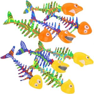 KAL-® 8X Jouet De Bain Poisson - Jouets De Natation Pour Enfants De Différentes Couleurs - Poisson De Bain Pour Le Bain, La Piscine (08 Pièces - Poisson) - Neuf