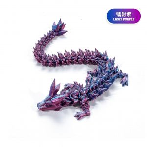 Decoration d'impression 3D articulee mobile en cristal, decoration de dragon, costume fait a la main, decoration de dragon - Neuf