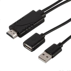 Câble adaptateur vidéo HDTV USB 1080P femelle vers HDMI mâle pour smartphone et tablette Android IOS,pyc - Neuf