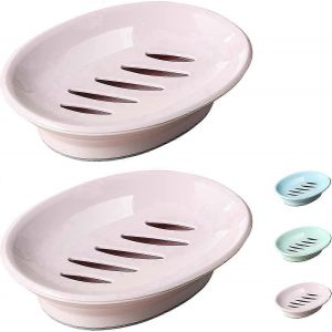 Porte-savon,porte-savon en plastique,boîte à savon drainante antidérapante,porte-savon douche avec bac d'égouttage,économiseur de savon facile à nettoyer,utilisé dans les cuisines,Bathroo - Neuf