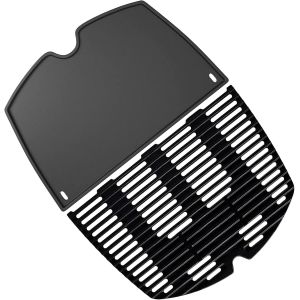 Ulteronixshop-Lot de 2 grilles de cuisson 7646 et plaque de cuisson 6506 - Accessoires pour barbecue &agrave; gaz Weber Q300 Q320 Q3000 Q3100 Q3200 Series - Accessoires pour barbecue &agrave; gaz Weber 7584 6560 - Neuf