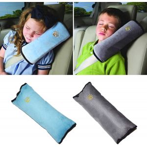 Ajusteur De Ceinture De Sécurité Pour Enfants, Coussin De Ceinture De Sécurité Souple Universel, Épaulière, Support De Cou Pour Enfants Garçons Filles, 2 Pièces, 10 X 28 Cm - Neuf