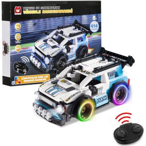 loc-W Block W Voiture Télécommandée Jeu De Construction-Véhicule Racing Radiocommandé 414 Pcs,Jouet Enfant 8 9 10 11 12+ Ans Garcon Fille - Neuf