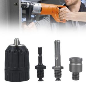 Ensemble de 4 adaptateurs de mandrin de per&ccedil;age sans cl&eacute; SDS Plus de 13 mm - Neuf