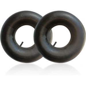 MEVRONISSHOP-Lot de 2 Chambre &agrave; Air 15x6.00-6, Tuyau &agrave; Air en Caoutchouc &eacute;pais 15 x 600-6 avec Tige de Valve Droite TR-13, Brouette Tubes Int&eacute;rieurs de Remplacement pour Tracteurs de Cour, Tondeuse - Neuf