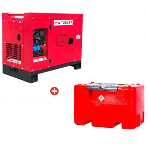 Groupe électrogène diesel 10kW + station de ravitaillement 440L MW Tools DG100EPACK2 DG100EPACK2 - Neuf