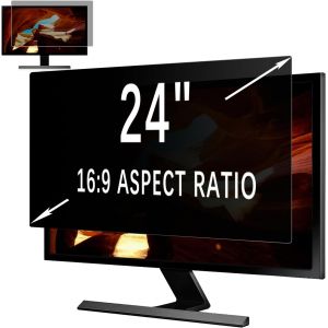 Film de confidentialit&eacute; amovible pour ordinateur 24 pour &eacute;cran 16:9, Privacy Anti Espion Filtre, Anti-Lumi&egrave;re Bleu Film de Protection pour &Eacute;cran d&iquest; Ordinateur & Moniteur 24"" 16:9 - Neuf