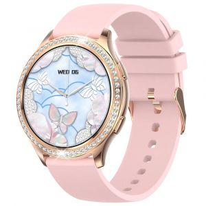 Lige Nouvelle Mode Bluetooth Appel Montre Intelligente Femmes Fonction Physiologique Sport Bracelet &Eacute;tanche Cadran Personnalis&eacute; Smartwatch Dames.Silicone Pink.Call Watch - Neuf