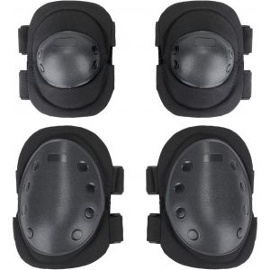Kalanka-Sets De Protection Tactique Genouillères Coudières Militaire Pour Airsoft Cs Chasse Skateboard Vélo - Neuf