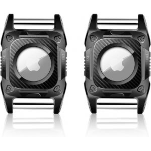 Jgd-Lot De 2 Supports De Collier Pour Chien Airtag - &Eacute;tanche - Avec Boucle En M&eacute;tal Amovible - Tpu Robuste, L&eacute;ger Et Compact - Neuf