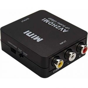 Convertisseur Rca Vers Hdmi, Av Vers Hdmi, Convertisseur Audio Vidéo Composite Mini Rca 1080p Cvbs, Chargement Usb Pour Tv/Pc/Ps3/Stb/Xbox Vhs/Vcr/Lecteur Dvd Blu-Ray - Neuf