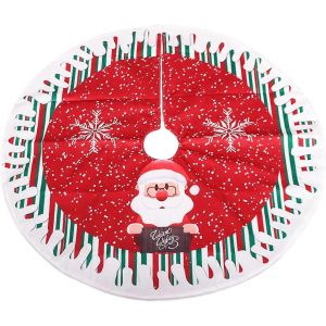 Jupe de sapin ronde d&eacute;corative pour les f&ecirc;tes d'hiver - Neuf
