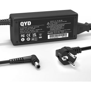 Chargeur 65W Compatible avec HP Monitor 20"" 21.5"" 23"" 23.8"" 25"" 27"" 27F 24F 22CWA 24M 23ER 23ES 27EB 32F VH240A 24EA 27 25VX 27ES ADPC1945 LCD Display HP Monitor Alimentation Adaptateur - Neuf