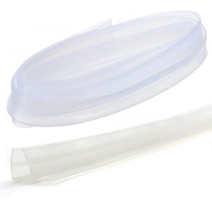 Joint de douche avec ajustement précis pour portes en verre de 6 à 12 mm-Joint de porte de douche en caoutchouc particulièrement épais-Convient à tous les types de douche-Entièrement étanche.[V101] - Neuf