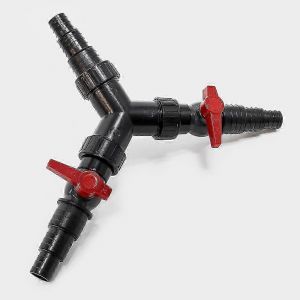 Distributeur en Y 25/32/38 mm Tuyau de lavabo (1"/1 1/4"/1 1/2") vanne de réglage - Neuf
