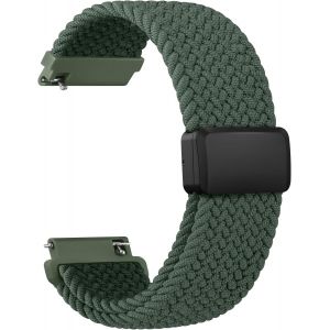 Bnhgo-Tressé Nylon 20mm Bracelet De Montre Homme Femme, Boucle Magnétique En Métal, Dégagement Rapide - Neuf