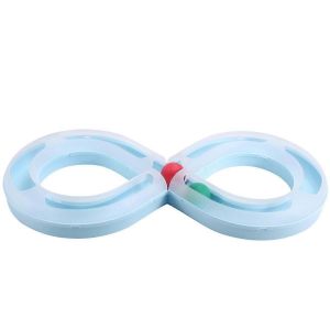 Jouet Pour Chat Domestique,Plateau Tournant,Taquinerie Pour Chat,Petit Tunnel Pour Chat,Fournitures,Plateau Tournant Pour Animaux De Compagnie,Bleu - Neuf