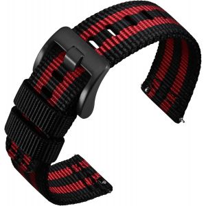 Quick Release Nylon Watch Strap Military Watch Bands For Men 18mm 19mm 20mm 22mm 24mm.[U933] - Neuf
