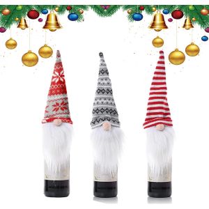 Pc de No&euml;l Bouteille de Vin de Couverture,D&eacute;coration de No&euml;l Sacs pour Bouteilles,No&euml;l Bouteille de Vin de Couverture,d'Habiller la Bouteille de Vin pour le Festival de No&euml;l de Partie D&eacute;coration de - Neuf