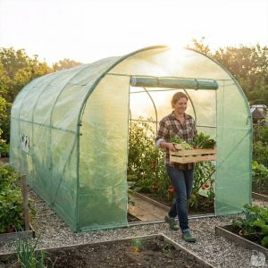 Serre De Jardin 12 M&sup2; - Structure Jardinage Ext&eacute;rieur - Neuf