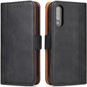 MEVRONISSHOP-Etui Coque Samsung Galaxy A50/ A30s, Protection Housse en Cuir Portefeuille Etui avec Fentes de Cartes Fonction Support Fermeture Magn&eacute;tique pour Samsung Galaxy A50/ A30s (Noir) - Neuf