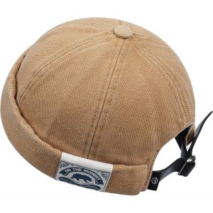 Kalanka-Casquette Docker Coton Bonnet Docker Unique Street Décontracté Brimless Chapeau Beanie Baseball Cap Fisherman Beanie Watch Hat - Neuf