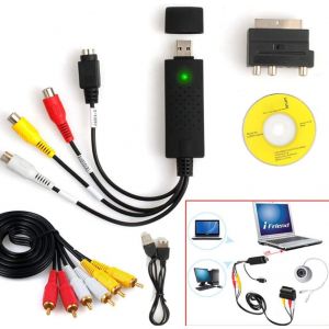 1 Ensemble USB2.0 VHS vers D convertisseur Kit de Dispositif de Capture vidéo pour 10 enregistreur vidéo Plastique + métal - Neuf