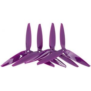 SANSH-Hélice à Trois Pales, 4 Pièces 7040 FPV, Ensemble D'hélices avec 3 Pales pour Drone de Course FPV RC de 7 Pouces et 8 Pouces (Purple) - Neuf